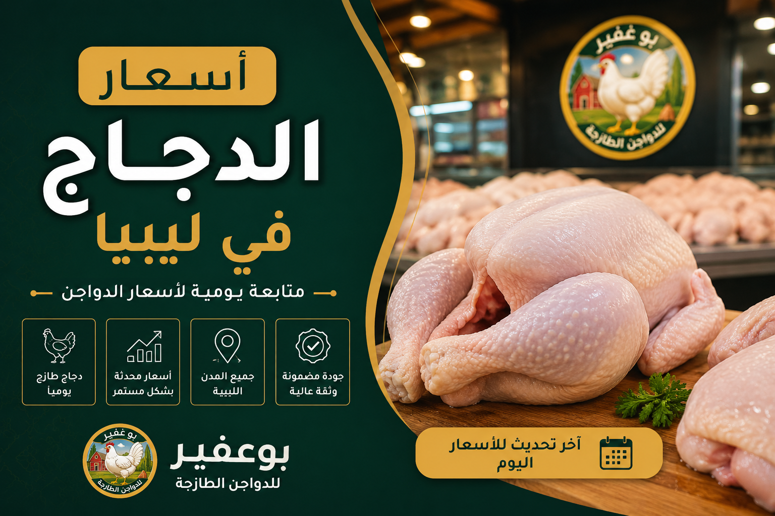 أسعار الدجاج فى ليبيا (محدث بأستمرار)